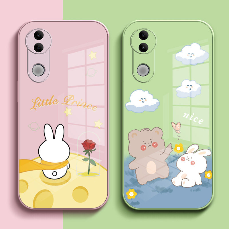 适用vivoS20手机壳V2429A玻璃Viv0S20保护套Vos20女孩vivios2o卡通Vovis20外壳VlvoS20可爱Vovos20外套套子