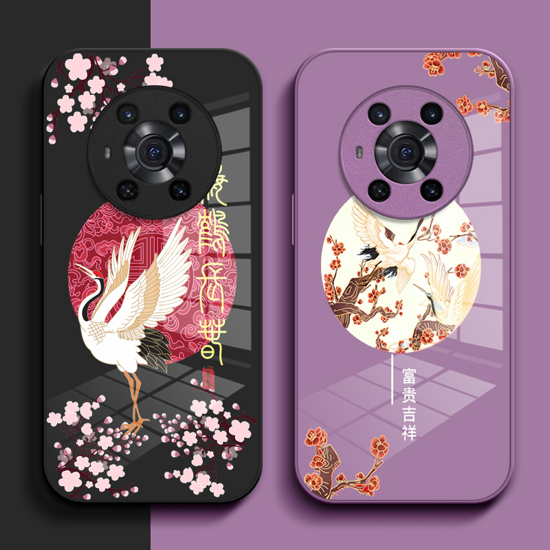 适用荣耀 Magic3手机壳ELZ-AN00钢化玻璃壳HonroMagic3硬壳Maigc3奢华容耀migac3保护套HONORmαgic3高级感