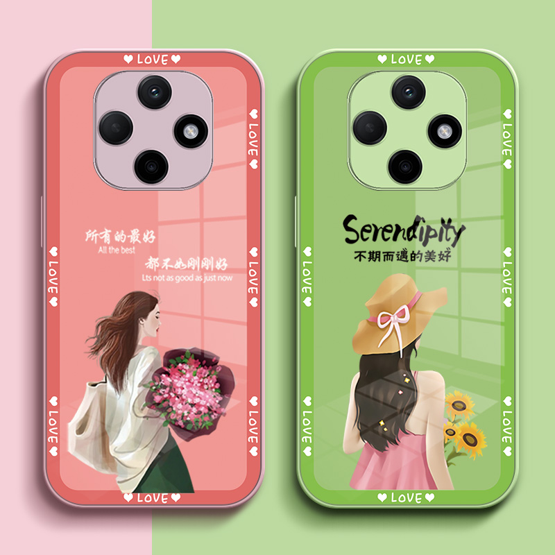 适用oppo A6pro手机壳PLN110玻璃保护套玻璃背板高级感钢化玻璃玻璃壳