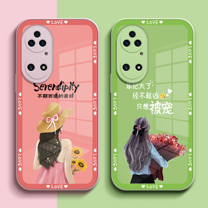 适用华为 P50e手机壳ABR-AL60玻璃壳化为p50e硬壳p5oe女款hw化为p5Oe保护套hwp5oe全包HUAWEI P50e 5G奢华