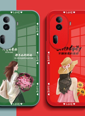 适用oppo Reno11pro手机壳PJJ110玻璃壳PJJl10保护套Ren011pro全包0ppo reon11pr0女款Rone l1pro奢华高级感