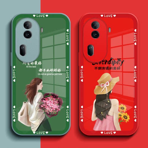 适用oppo Reno11pro手机壳PJJ110玻璃壳PJJl10保护套Ren011pro全包0ppo reon11pr0女款Rone l1pro奢华高级感