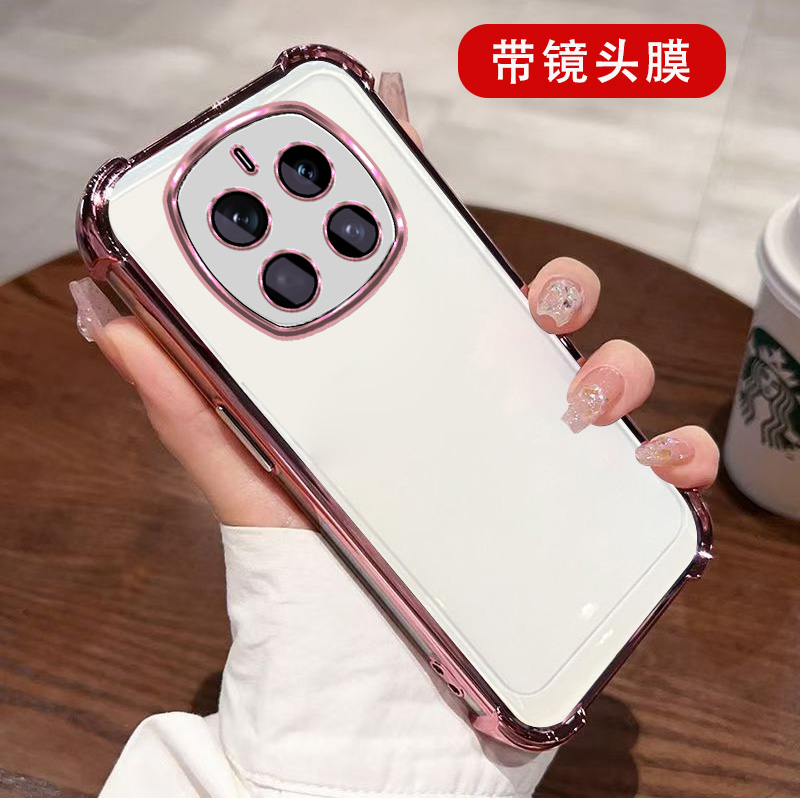 适用荣耀 Magic7手机壳PTP-AN00自带镜头膜HONORMαgic7镜头保护套PTP-ANo0镜头全包Rymagic7气囊防摔透明