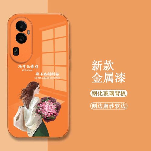 适用oppoReno10手机壳PHW110玻璃壳Reon10新款PHW11o保护套0pp0rneo1o全包roneL0女款欧珀 Ren010时尚奢华