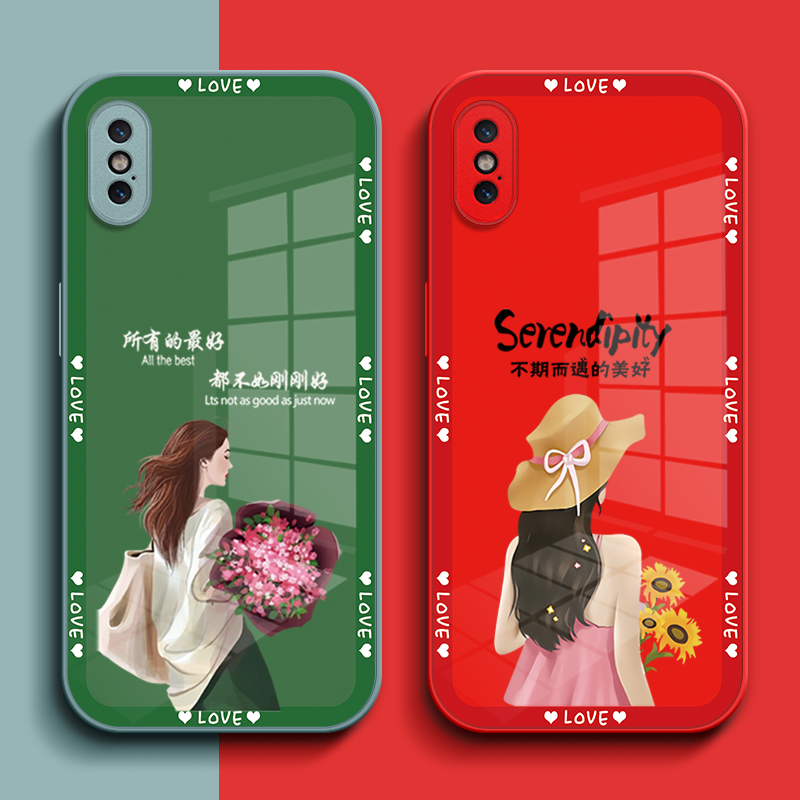 适用iphone X手机壳A1865玻璃壳A2104保护套pgxs全包萍果x女款iPhinex奢华ihonex高级感品果xs个性平果xs