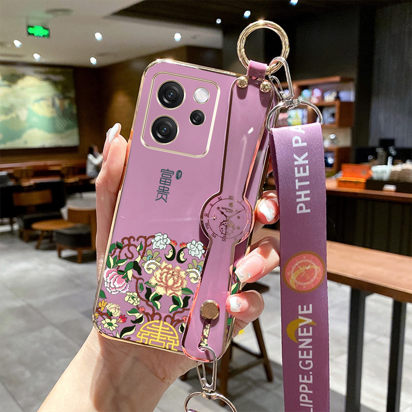 适用oppo Reno15pro手机壳 PLV110腕带ren015pro可斜挎Reon15pro新款rneo15pr0保护套全包防摔斜跨斜背肩挎