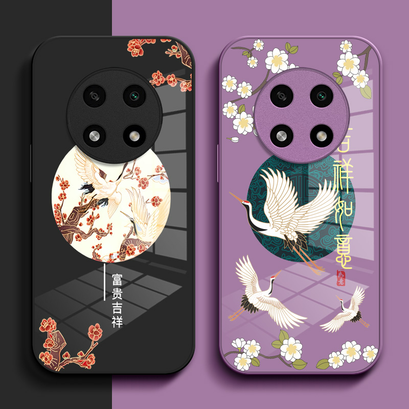 适用oppoA2pro手机壳PJG110钢化玻璃壳欧珀a2pro玻璃壳0ppoA2pro中国风0pp0a2pr0简约PJG1l0保护套个性小清新