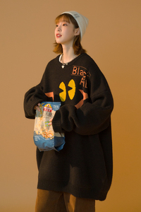 毛衣女宽松内搭2025新款慵懒温柔日系羊绒打底衫外穿秋冬加厚5094图片