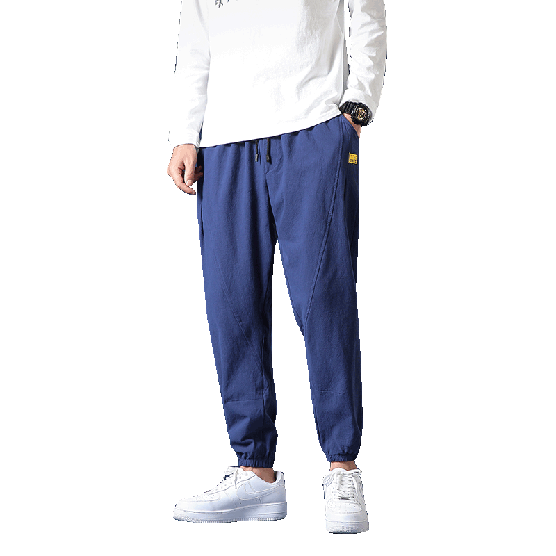 日系新款大码男士休闲九分裤韩版潮牌秋装裤子C203A-6616-P50控78,男装休闲裤,电商C208A