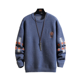 毛衣女外穿春秋季宽松复古美式字母印花慵懒风针织上衣5100，男装针织衫/毛衣，电商C208A