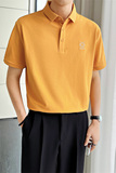 青年男士套头翻领刺绣Polo衫韩版修身潮流短袖T恤C203A-8816-P58，男装T恤，电商C208A