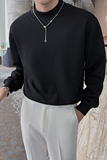 春秋季男生宽松圆领休闲卫衣轻熟风华夫格长袖外套C203A-8801-P58，女装短外套，电商C208A