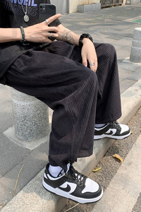 灯芯绒裤子男直筒九分裤加厚ins港风韩版潮流宽松百搭休闲裤6634图片