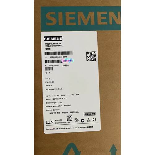 6SE6440-2AD31西门子全新