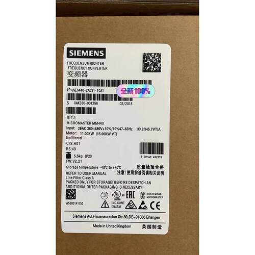 6SE6440-2AD31C西门子全