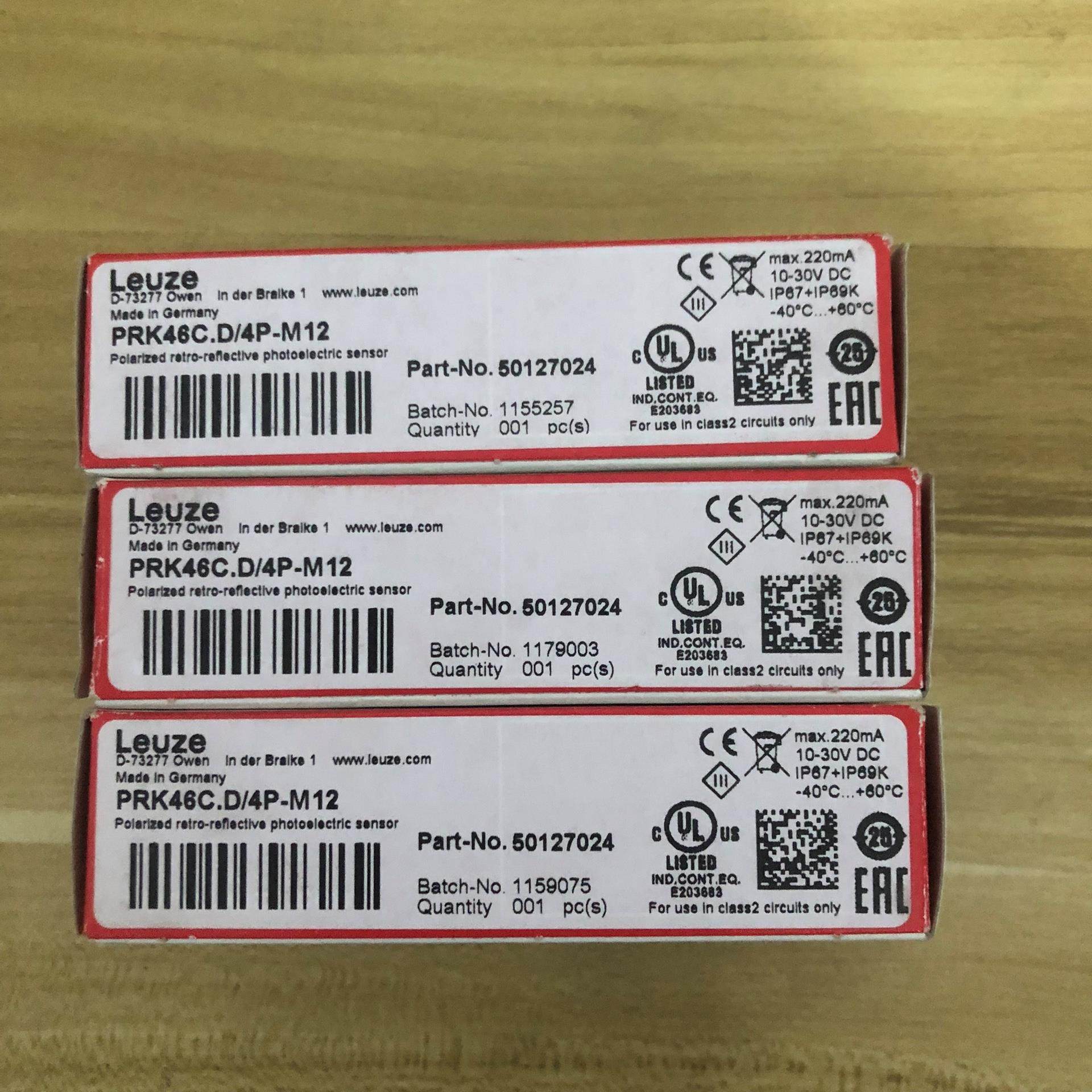 全新包装劳易测PRK46C.D/4P-M12货号501270议价