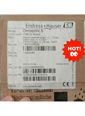 恩德斯豪斯E+H压力开关FMB70-19J0/0