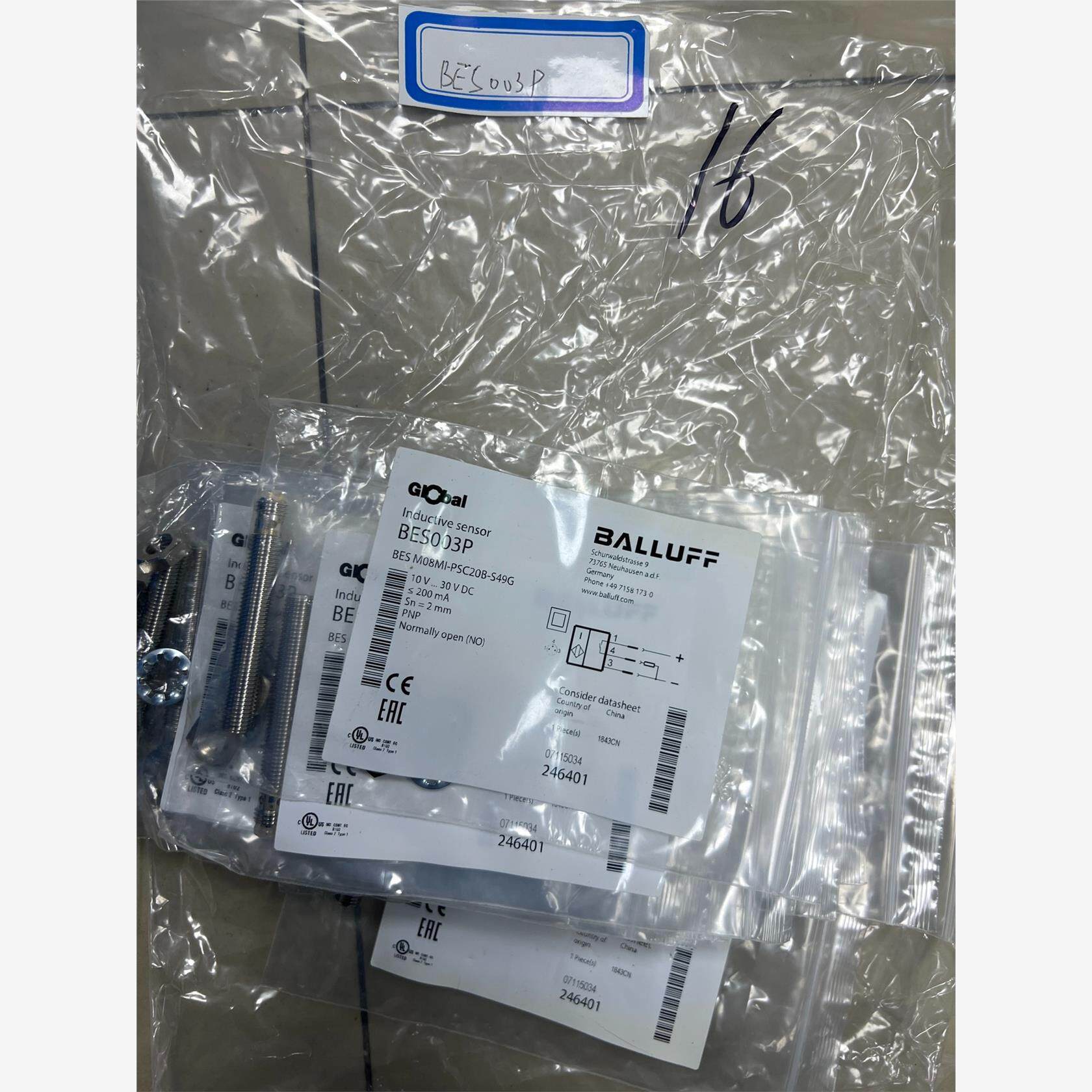 全新库存现货BES003P巴鲁夫接近开关传感器
