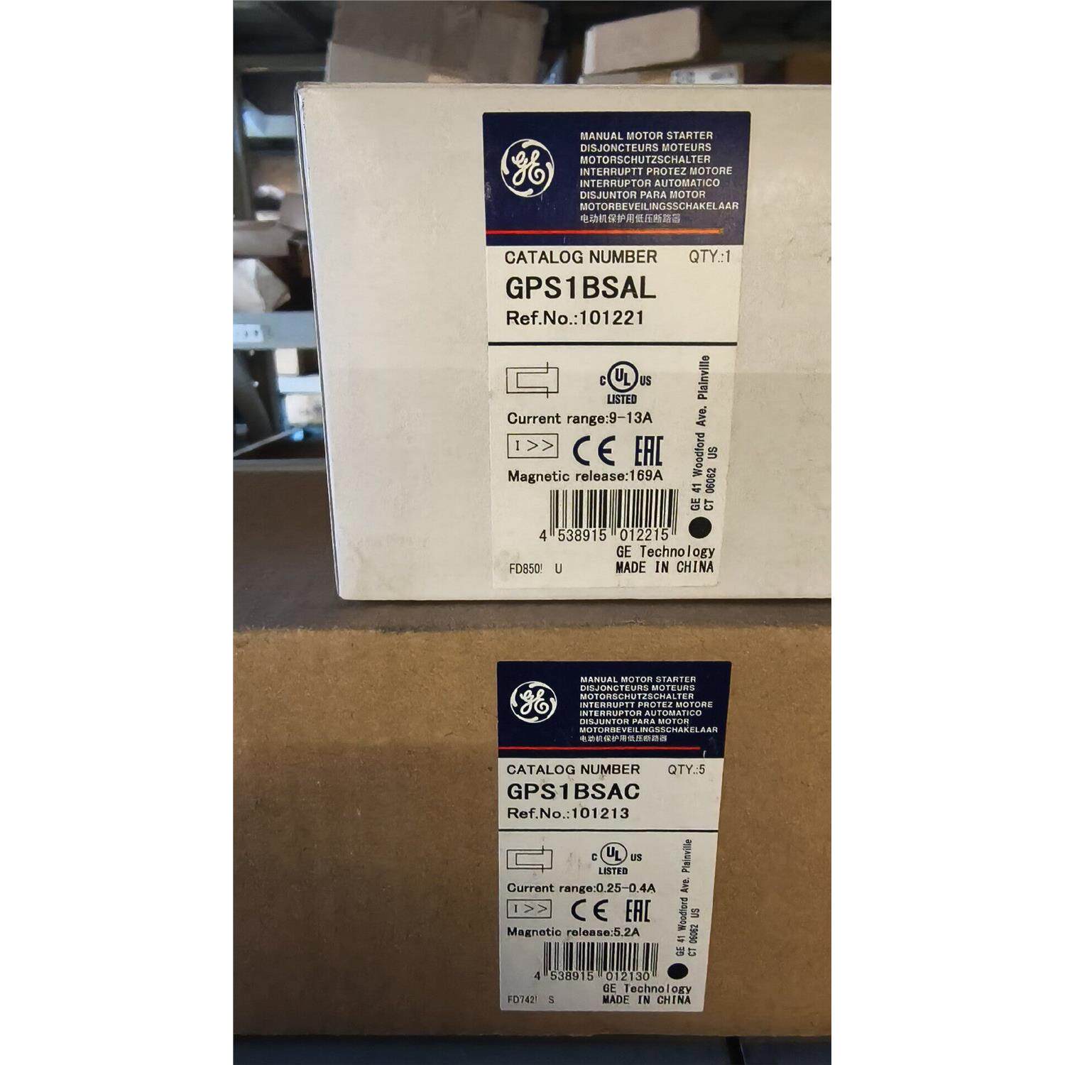 全新美国GE断路器，型号GPS1BSAL和GPS1BSAC。