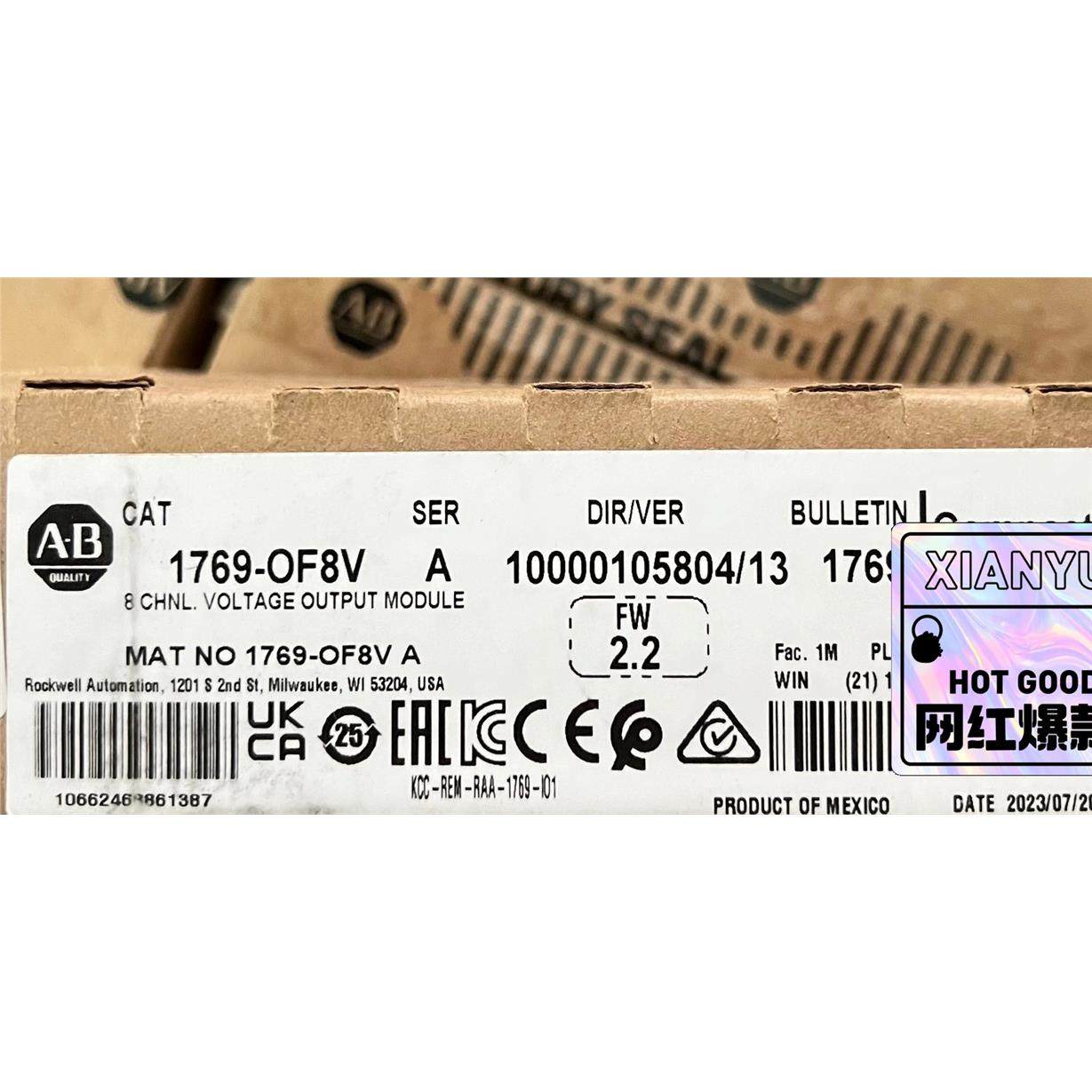 1769-OF8V#PLC全新原装