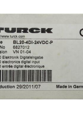 TURCK图尔克 BL20电子模块 BL20-4DI-24V