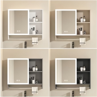 浴室镜柜卫生间厕所挂墙式洗浴镜子置物柜单独浴室柜洗手盆上镜柜