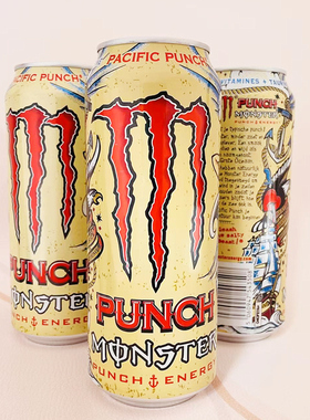 Monster魔爪 荷兰进口太平洋潘趣Punch口味500mlx4罐运动功能饮料