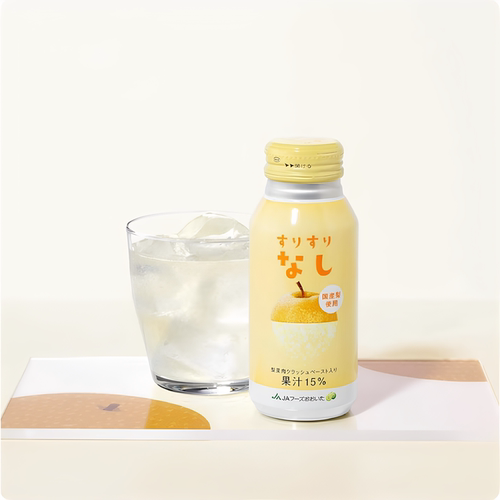 日本进口农协大分JA Foods 雪梨果粒果汁190gx6罐 网红饮料含果肉