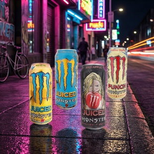 Monster魔爪果味组合500mlx4罐 欧洲进口 运动能量维生素功能饮料