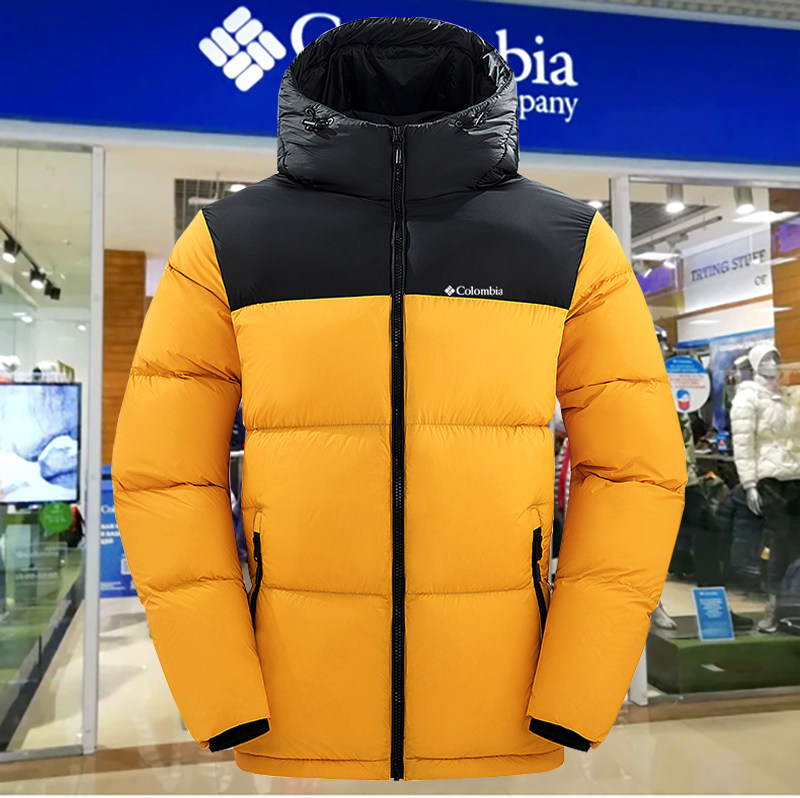 哥伦折扣羽绒服男款冬季防风防水保暖休闲加厚85白鸭绒休闲羽绒服
