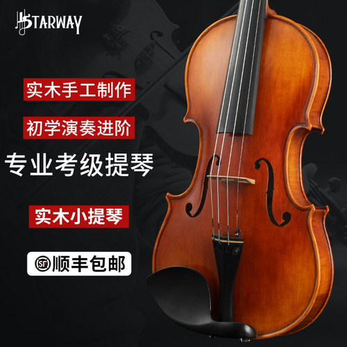 starway斯达威小提琴106考级高档小提琴初学者成人演奏级儿童专业