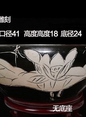 diy陶瓷鱼缸造景流水摆件