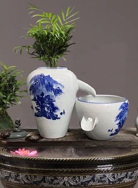 养鱼过滤器循环水古法生态鱼缸