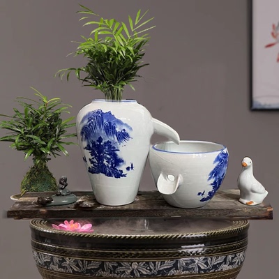 养鱼过滤器循环水古法生态鱼缸