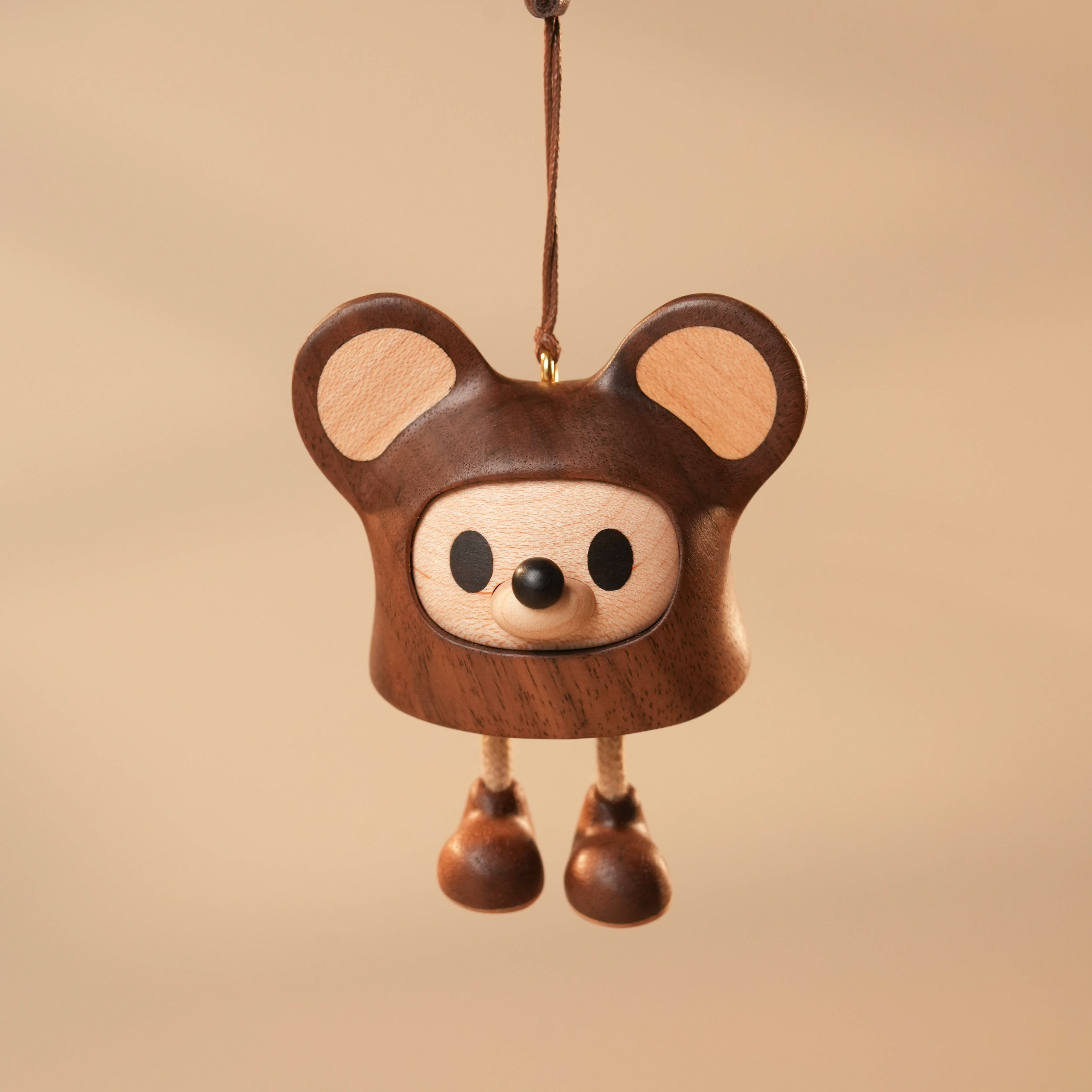 原创设计实木十二生肖老鼠可爱治愈礼品原上城办公室创意桌面摆件