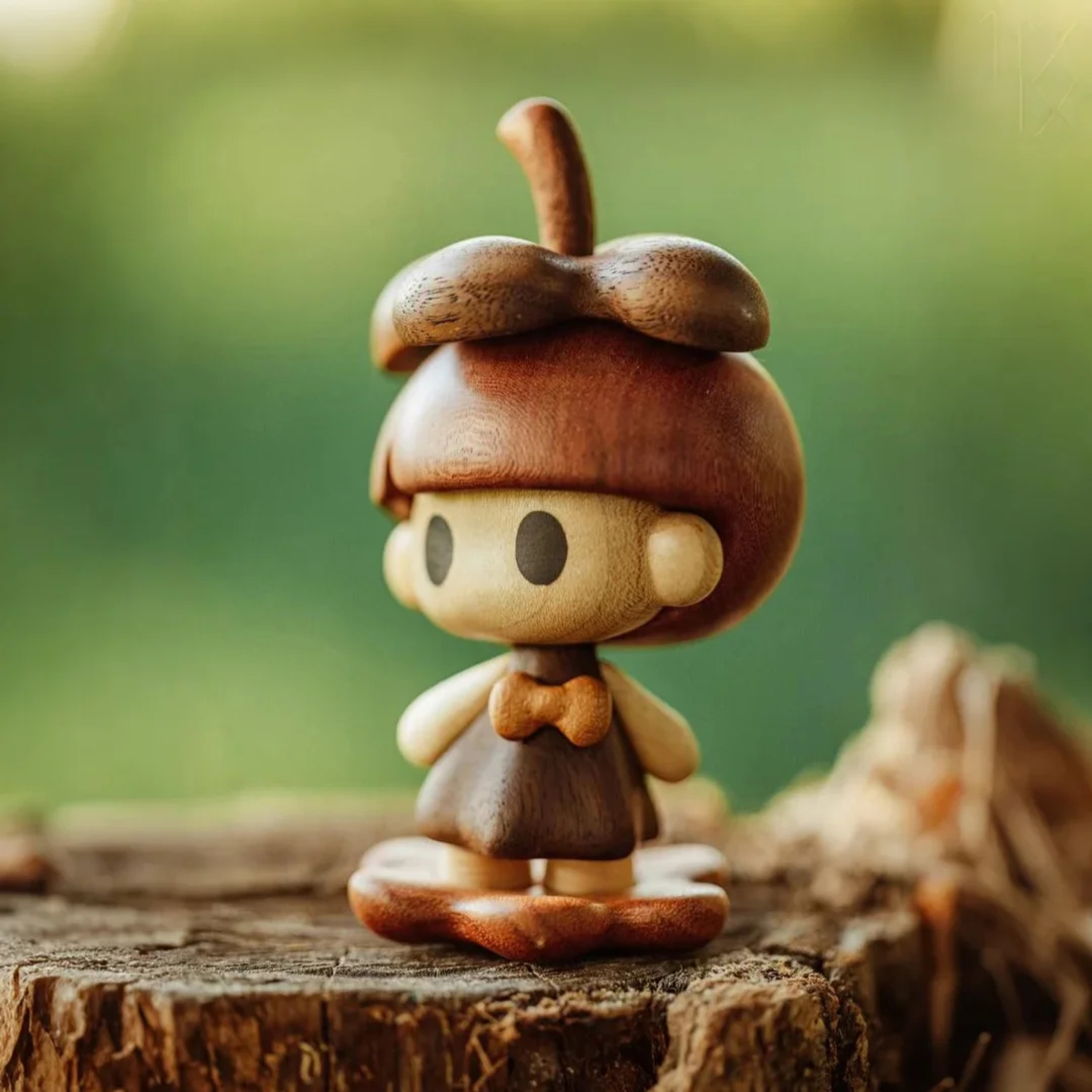 原上城原创设计winki温琪山竹实木玩具手办桌面摆件高级潮流礼物