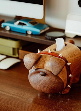 原上城家居创意办公室桌面抽纸盒茶几高级客厅纸巾盒餐桌装饰摆件