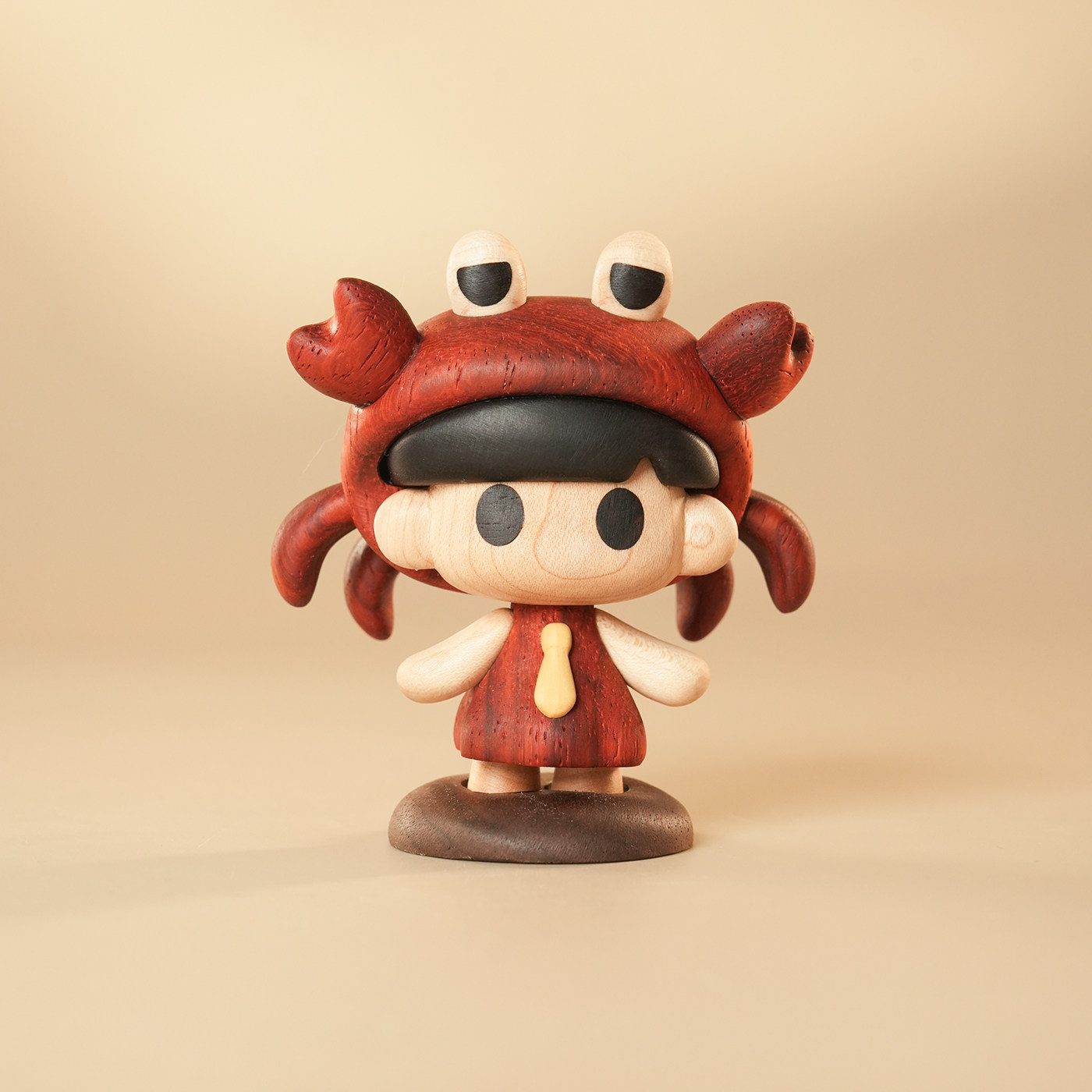 原上城星座系列巨蟹座winki温琪实木潮玩手办高级礼物桌面摆件,家居饰品,木雕,淘宝优惠券,粉丝福利购,淘宝优惠卷