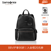 情人节礼物Samsonite新秀丽双肩包新款 牛皮革背包商务电脑书包TM3
