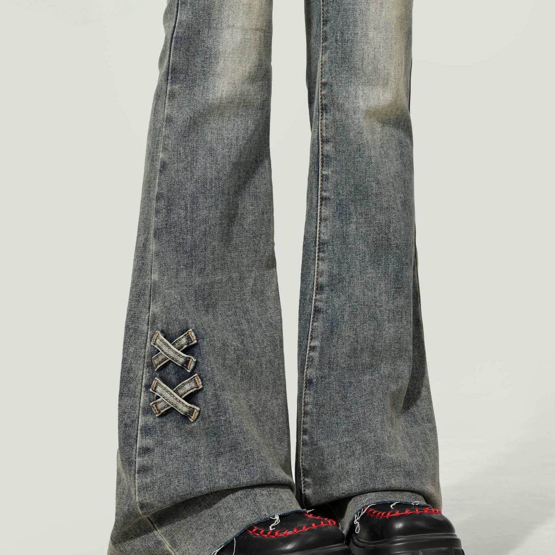 复古高腰微喇叭牛仔裤女2026春季新款修身显瘦小个子爆款马蹄裤子,女装/女士精品,牛仔裤,淘宝优惠券,粉丝福利购,淘宝优惠卷