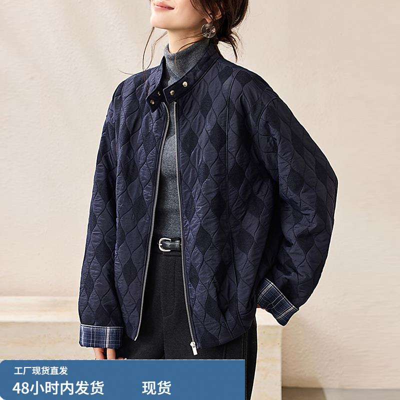 羽绒棉衣女士装秋冬季2025年新款爆款休闲小个子夹棉保暖棉服外套