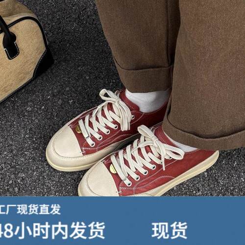 头层牛陂小白鞋女2026秋季学生跑步平底百搭德训鞋跟休闲鞋cf2532