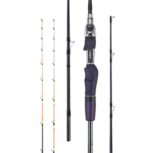 欧贝丝特兰博筏筏钓竿四软尾玻纤竿梢微铅缓降桥筏船钓竿巨物钓竿