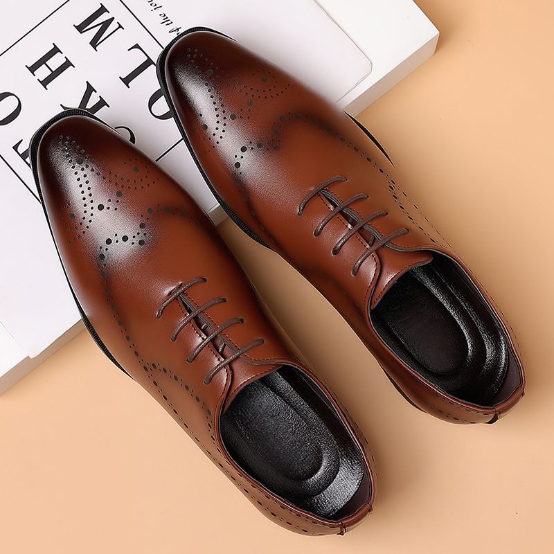 男婚鞋英伦男鞋男士大码黑色商务