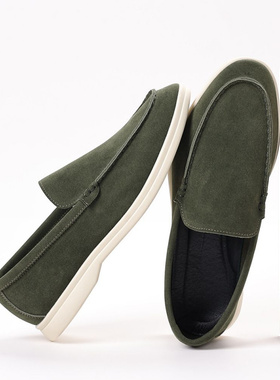 男婚鞋秋季时尚蓝色乐福鞋透气休闲鞋男新款大码驾车男鞋轻便套脚