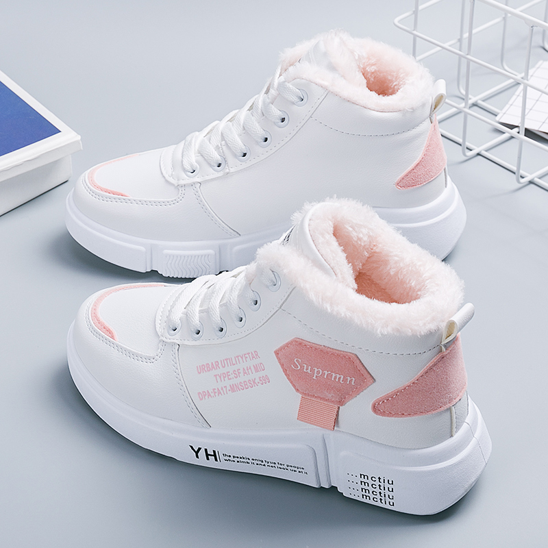 2025年冬季棉鞋女加绒百搭马丁学生雪地靴秋冬女鞋加厚保暖外穿