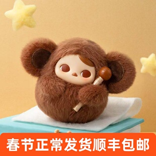 POPMATR泡泡玛特PUCKY毕奇敲敲系列搪胶毛绒挂件盲盒包木鱼送女生