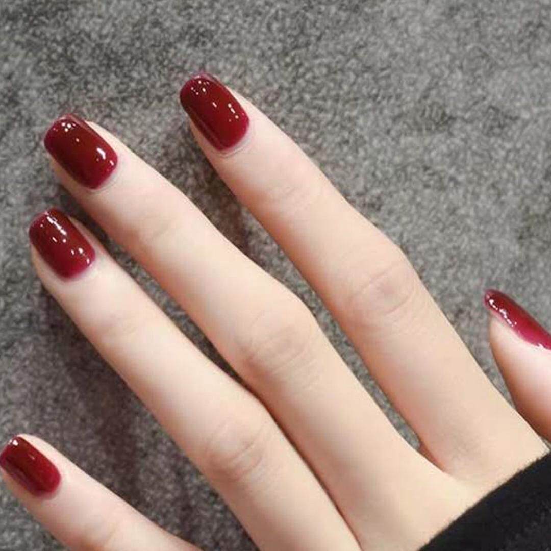 网红新款车厘子甲油胶光疗美甲2021年新款流行色车厘子美甲店专用