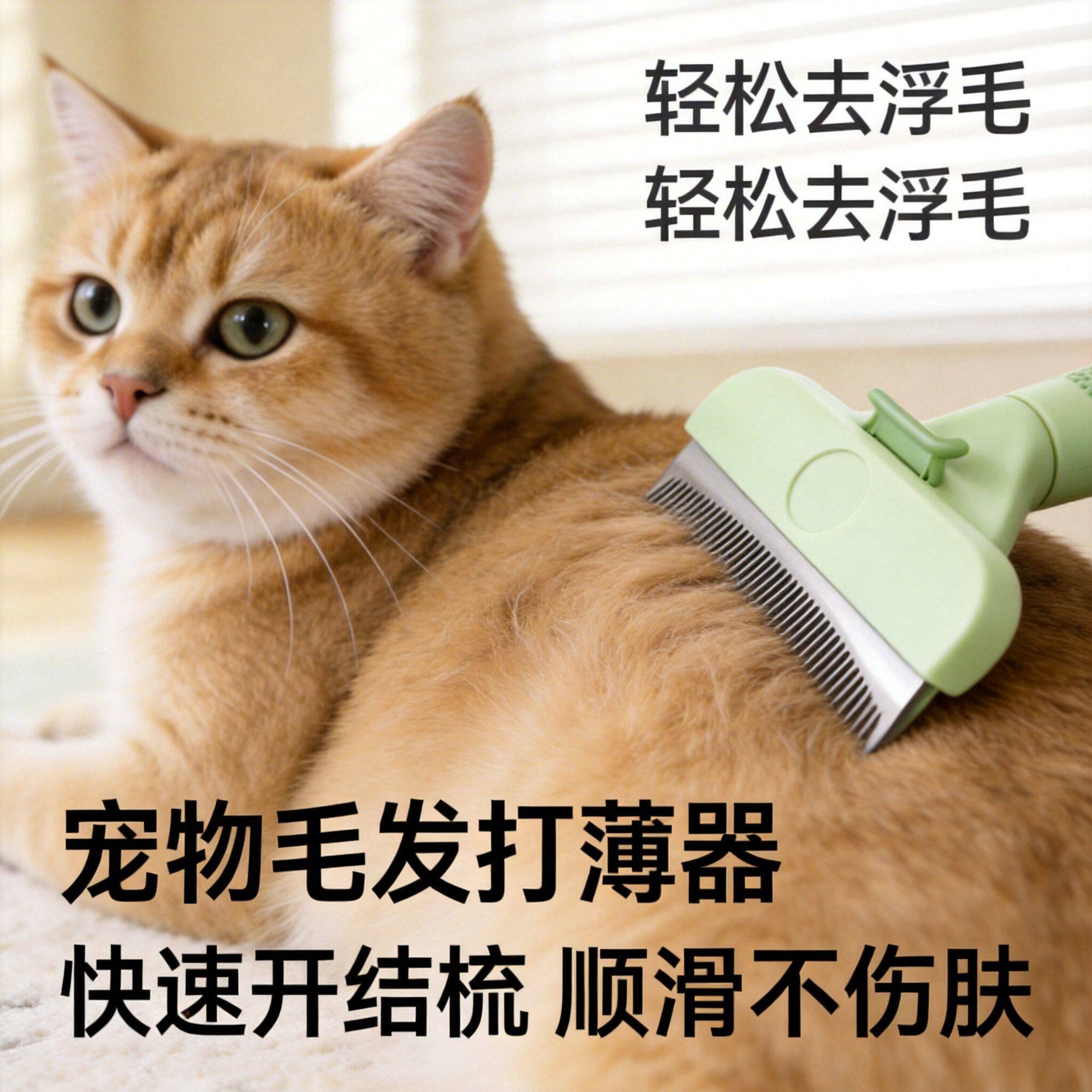 狗毛梳子猫咪去毛刷宠物专用刷子清理器泰迪贝壳梳毛狗狗梳毛神器