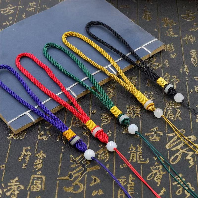 手把玩件绳翡翠檀木粗款项链绳玉吊坠挂绳失手绳香包手机挂绳